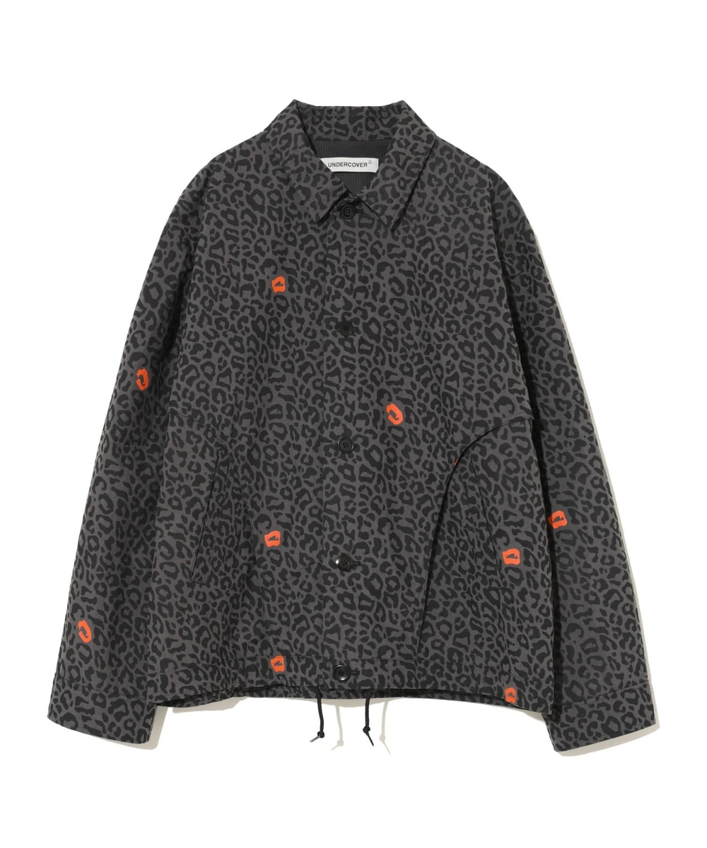 UNDERCOVER КУРТКА СЕРАЯ С ПРИНТОМ