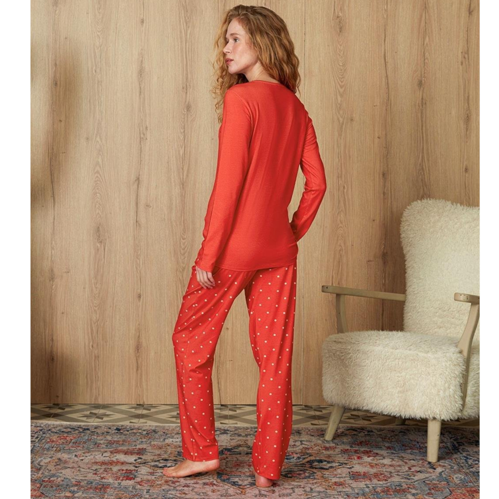 Женская пижама оранжевая Doreanse 4144