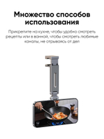 Складной вращающийся MagSafe держатель для телефона BLESSTEC E01, серебристый