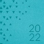 Ежедневник датированный 2022 А5 138x213 мм BRAUBERG "Glance", под кожу, бирюзовый, 112814