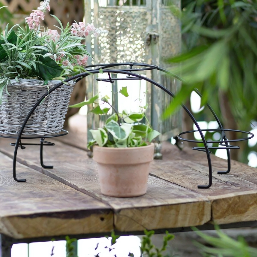 Подставка для цветов напольная "Симпл Мостик" на 3 горшка, металл М0000388