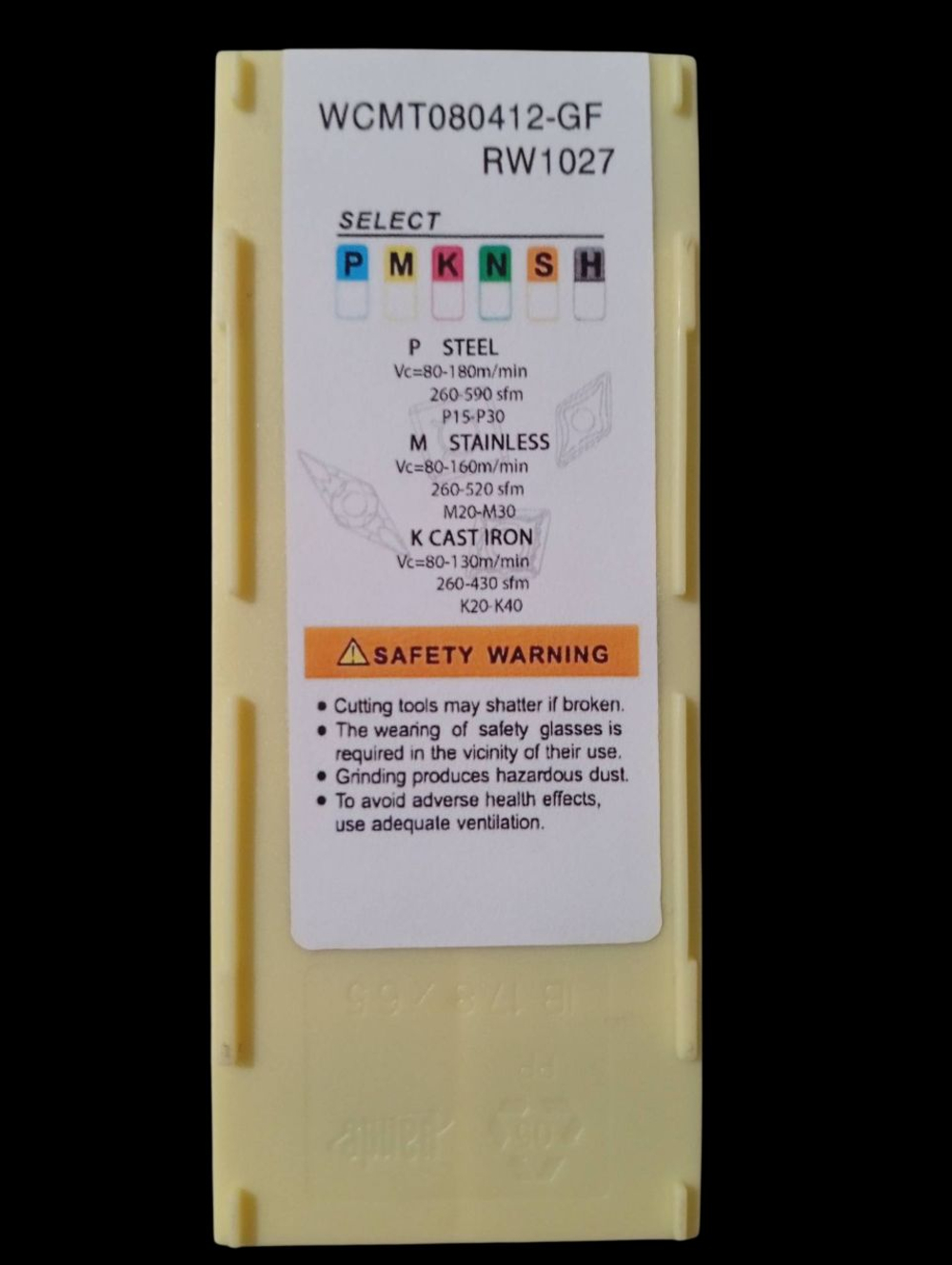 Пластина для сверла WCMT080412-GF