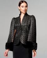 Жакет "София" с меховой отделкой