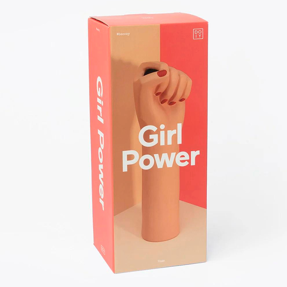 Ваза для цветов girl power, brown, 32 см