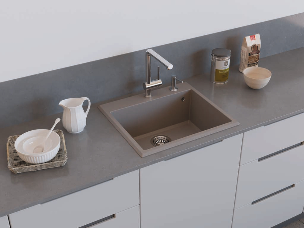 Мойка Omoikiri Tedori 57-GR Tetogranit | Leningrad grey