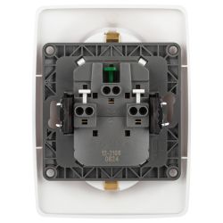 Розетка ЭРА Серия 12 12-2106-01М , 2X2P+E Schuko, 16А-250В, белый матовый