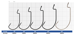 Крючок Dunaev Offset Worm 601 # 4/0 (упак. 5 шт)
