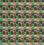 Упаковочная бумага (0,7*1 м) Пиксели, 10 шт.