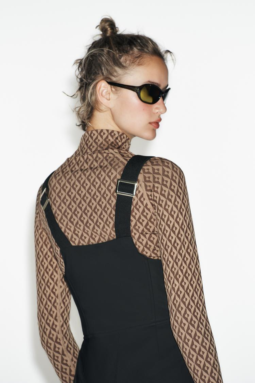 ZARA ВОДОНЕПРОНИЦАЕМЫЙ КОМБИНЕЗОН, ЧЕРНЫЙ