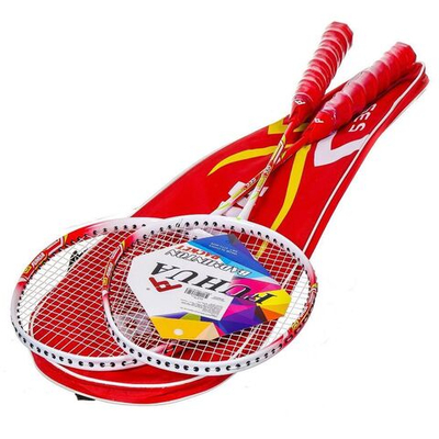 Ракетки для бадминтона 2 шт, чехол, Премиум, Y9-010