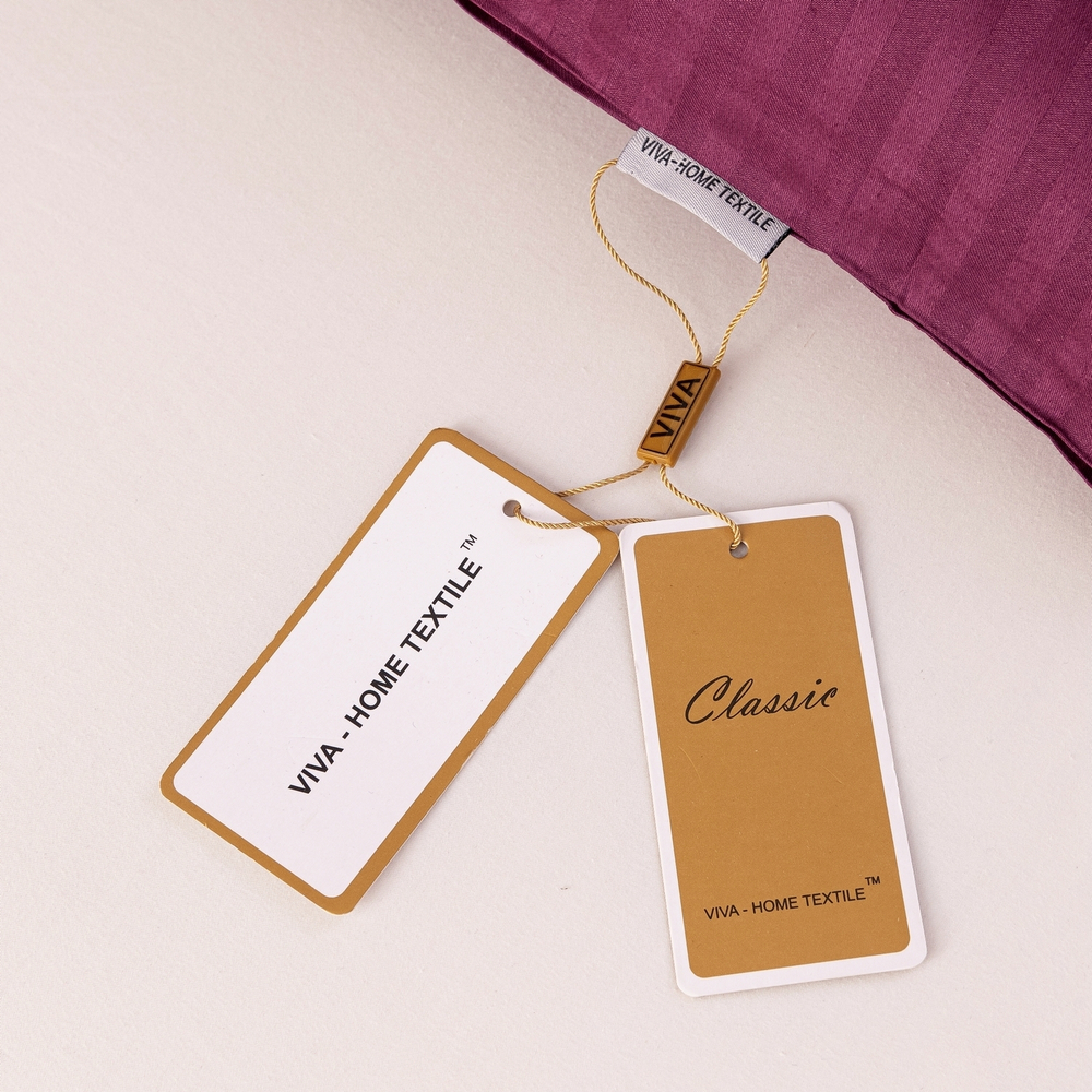 Комплект постельного белья Страйп Сатин Однотонный CT034