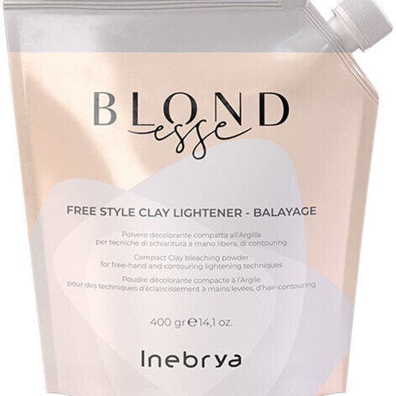 Lightening hair powder with neutral pigments and Blondesse clay (Free Style Clay Lightener - Bayalage) 400 g