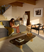 Кресло уличное Derile из дуба и веревки с черной отделкой