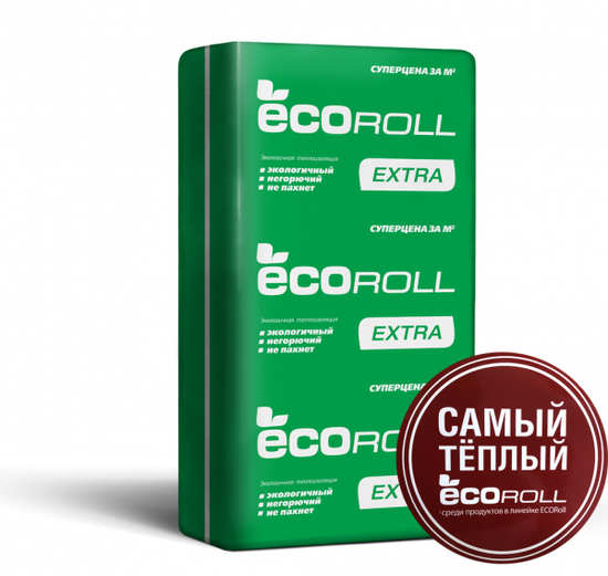 Утеплитель Экорол Экстра термо плита 50х610х1230 12 м2 16 плит