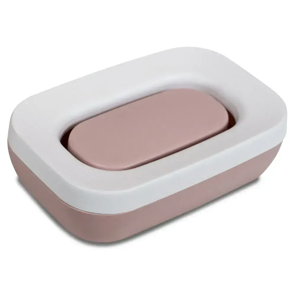 Мыльница открытая Эллиса розовая C843РОЗ (комплект 19 шт)