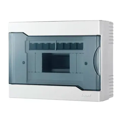 Бокс с прозрачной крышкой ЩРН-П-8 для наружной установки 8-и модульных устройств