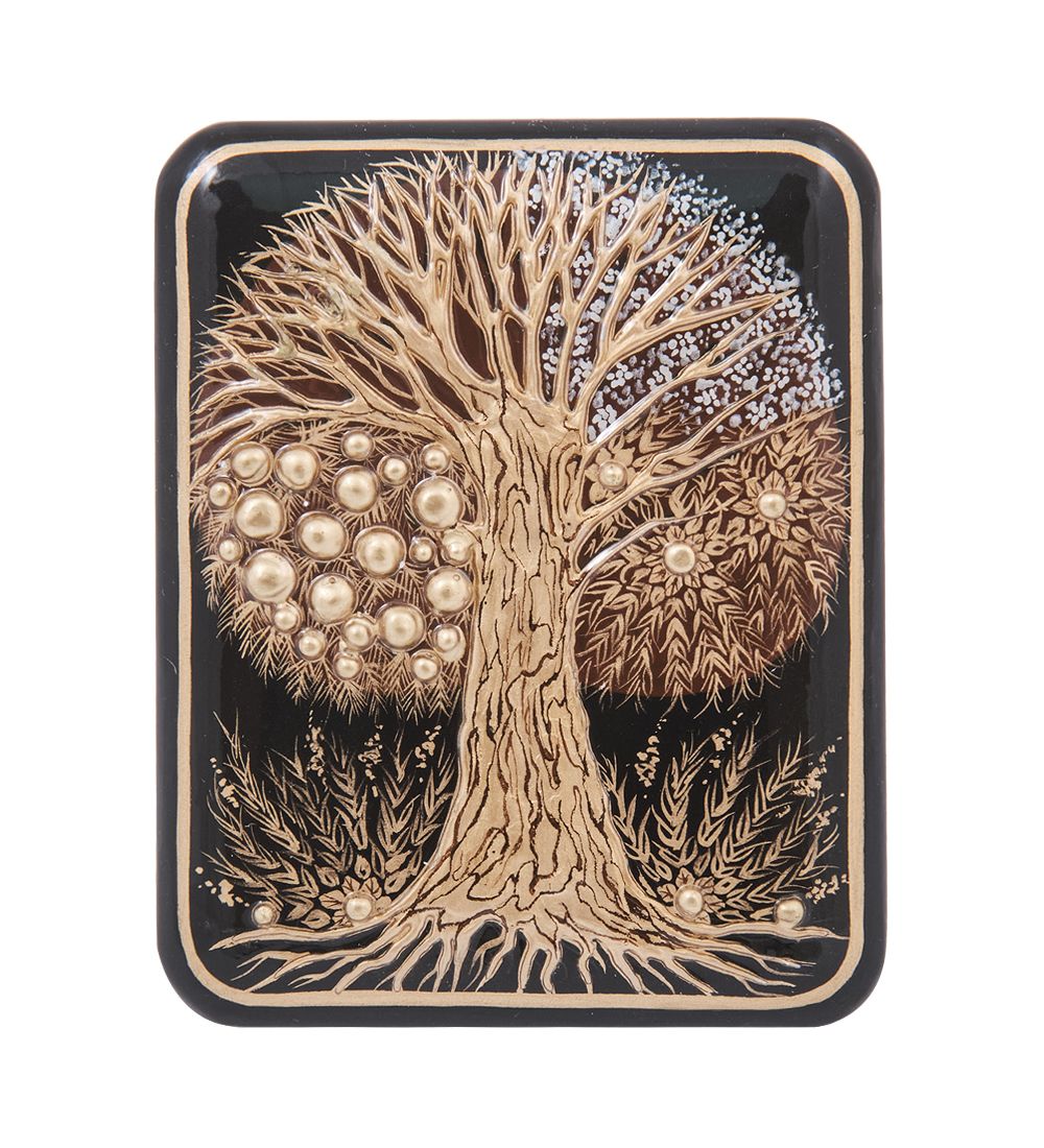 Народные промыслы ШК-55/259 Шкатулка «Древо жизни» авт. Котс А.