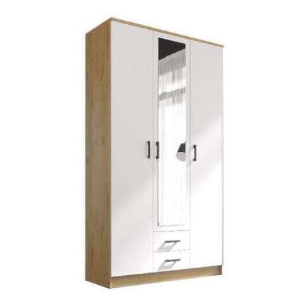 Шкаф Трио Дуб вотан/ Белый гладкий, 1200, 2200, 487  МФ ЭРА