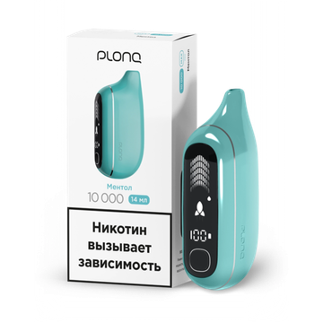 Купить Одноразовый Pod Plonq MAX PRO 10000 - Ментол (10000 затяжек)