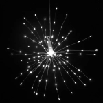 Гирлянда для дома на батарейках «Сфера» 160 ламп LED, d - 30 см, 2 реж.,IP-20, (3хАА), Белый