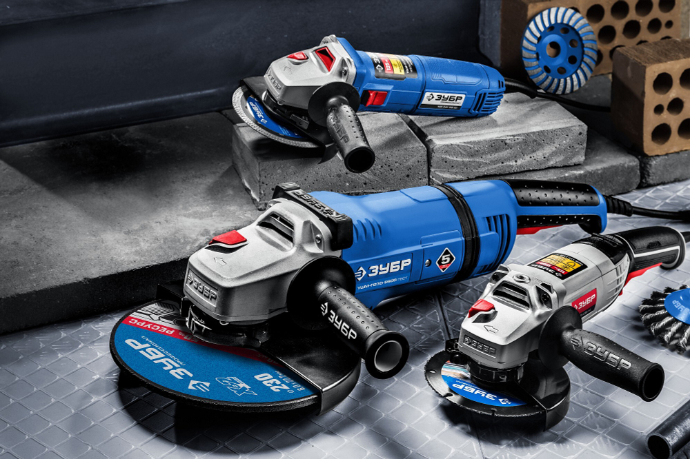 ЗУБР 1500 Вт, d125 мм, УШМ, Профессионал (УШМ-П125-1500 ПСТ)