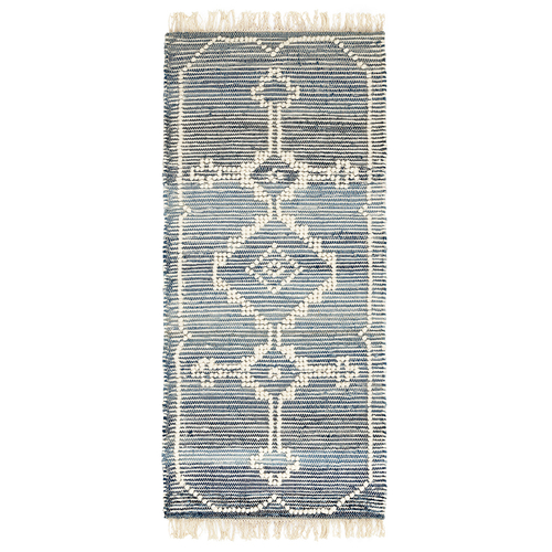 Ковер из шерсти и денима jammu из коллекции ethnic, 70x160см