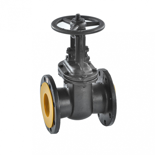 Задвижка чугунная 30ч6бр параллельная двухдисковая с выдвижным шпинделем, фланцевая, Ру 10, t рабочей среды +225°С