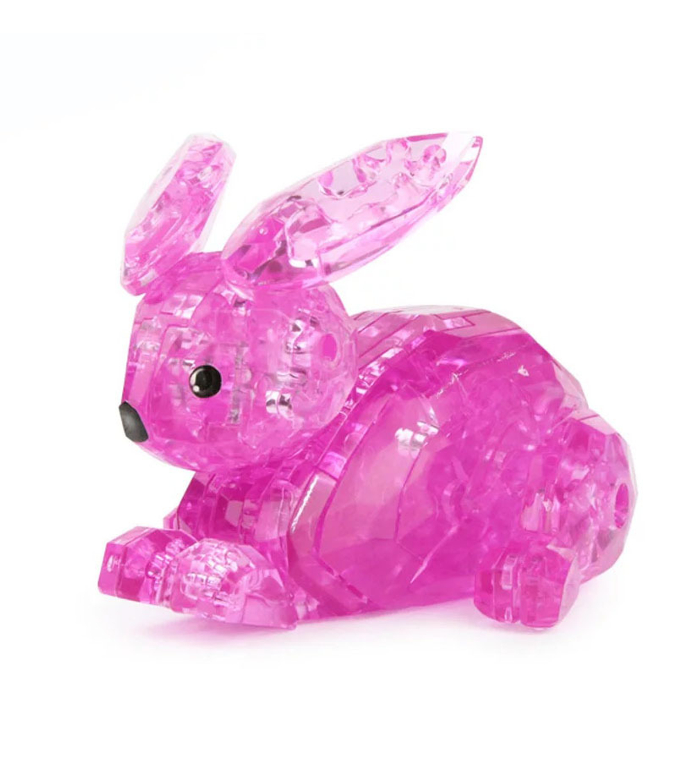 3D-Пазл Кролик Crystal Puzzle, Розовый