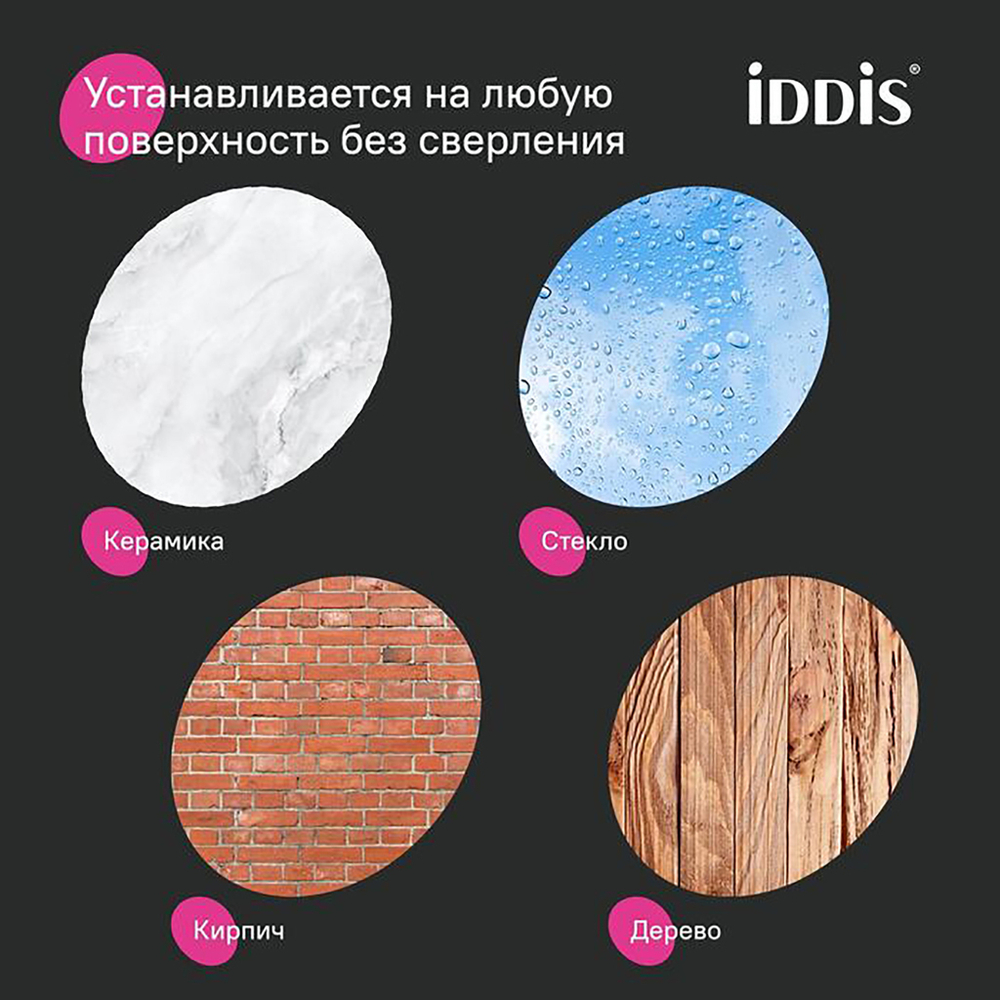 Карниз для ванной белый мат. Elegante IDDIS (блистер) 1,10*2,00 SRW0120i14 без колец