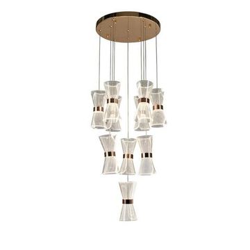 Люстра подвесная 80W 4000K APL.771.06.80 золото Charlayn Aployt