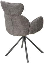 Стул М-City DISAUR Варди (Vardy) поворотный на 360 градусов, темно-серый букле Xd841-16, Серый