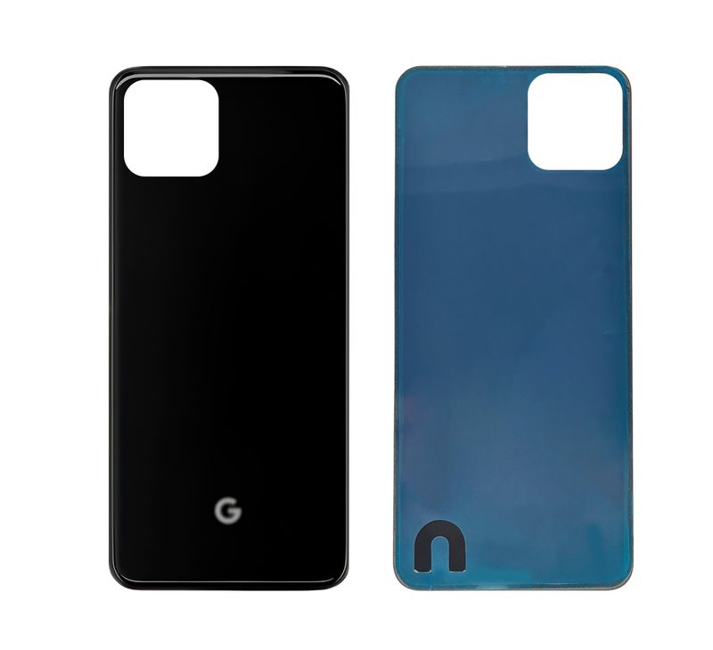 Задняя крышка для Google Pixel 4 черная (Just Black) без стекла камеры