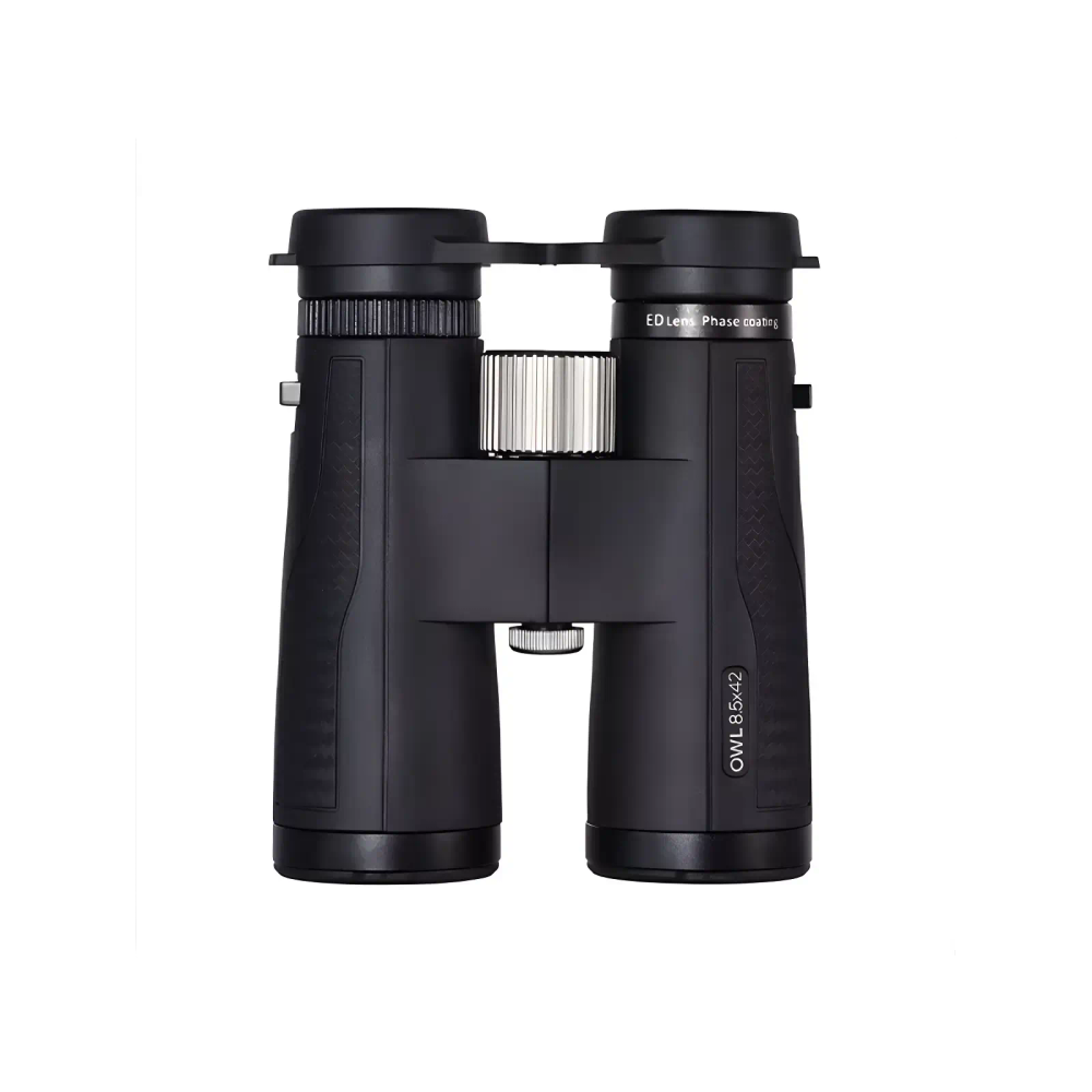 Бинокль TRD OWL 8.5x42 с чёрным корпусом, боковая сторона