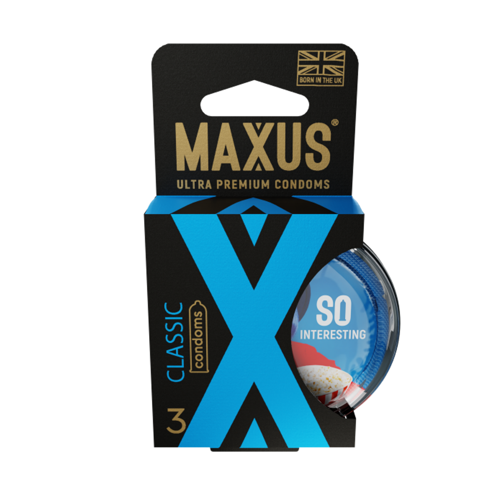 Презервативы MAXUS Classic №3 в пластиковом кейсе, классические, X-Edition, 3 шт