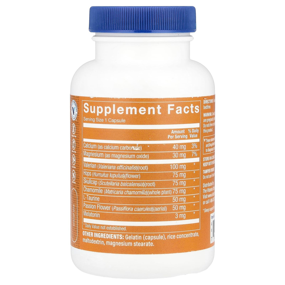 The Vitamin Shoppe, Snooze-In с мелатонином, 120 капсул