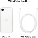 Apple iPhone 16e 128GB, White (Белый)
