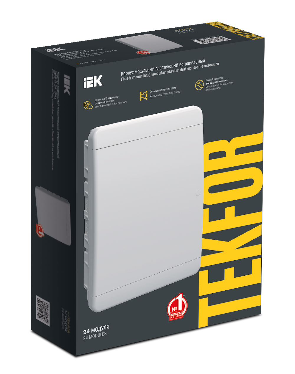 TEKFOR Корпус пластиковый ЩРВ-П-24 IP41 белая дверь IEK