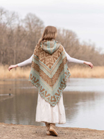 пончо женское