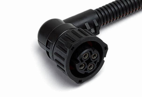 Разъем байонет (розетка) 4 контакта с угловым адаптером, датчика спидометра, датчика уровня пола для ЗИЛ, Камаз, Краз, МАЗ, ПАЗ, Урал