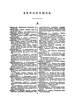 A dictionary of English synonymes and synonymous of parallel expressions, designed as a practical guide of aptness and variety of phraseology | Soule Richard
