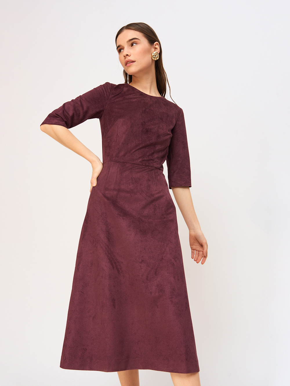 Платье Classic Velours Bordo