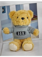 Мягкая игрушка медведь с логотипом Ауди Audi 28 см
