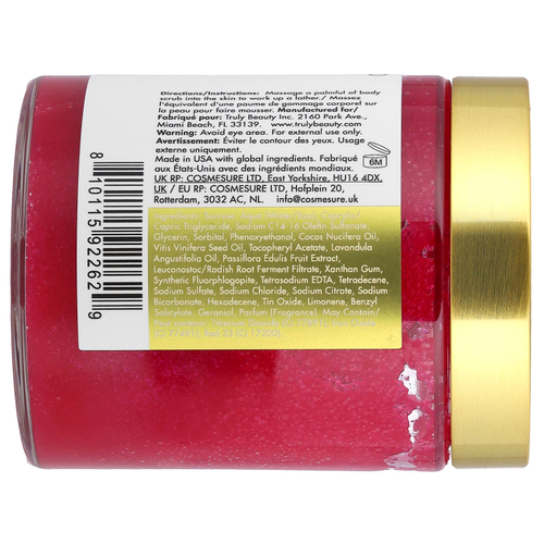 Truly Beauty, Smooth Legend, скраб для нанесения перед бритьем, 180 мл (6 жидк. унций)