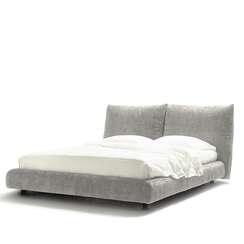 Кровать 6094, 180х200 см, с откидными изголовьями, серый шенилл