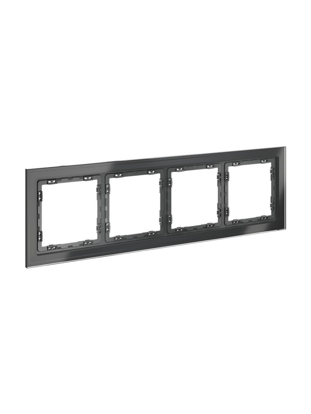 Рамка 4-м S70 стеклян. графит Voltum VLS110407