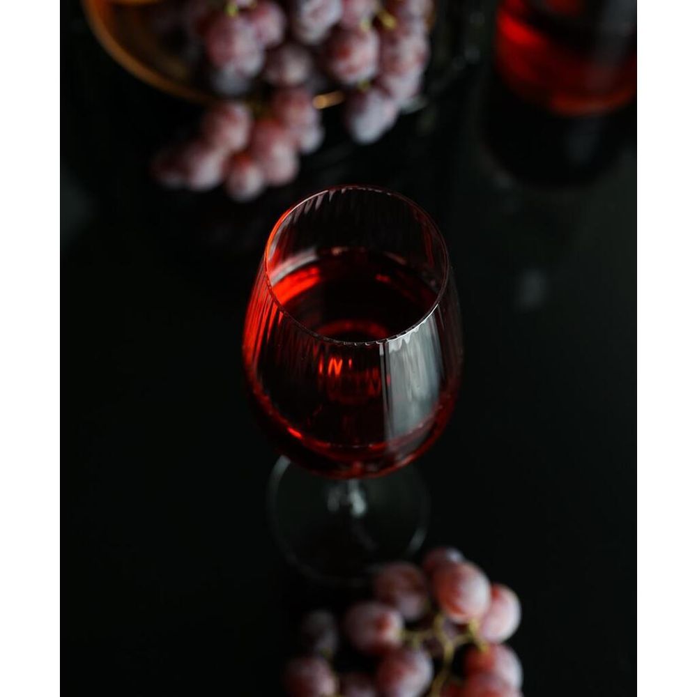 Бокал для вина 380 мл "  Optical" d 5,5 см h24 см оптические грани P.L. - BarWare [6]