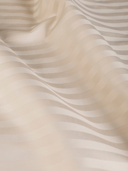 UTOPIA 2 наволочки, сатин бежевый страйп