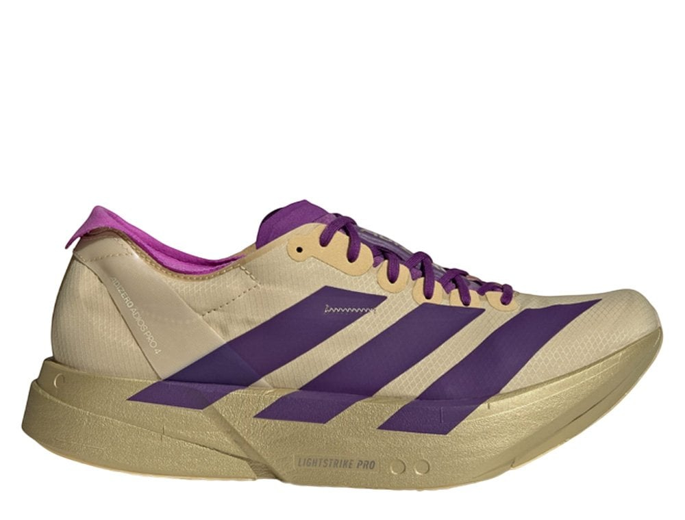 Мужские беговые кроссовки adidas Adizero Adios Pro 4 M Бежово-фиолетовые