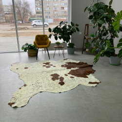 Коровья шкура на пол натуральная с ворсом