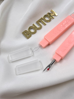 Вспарыватель с нитковдевателем 2в1 розовый